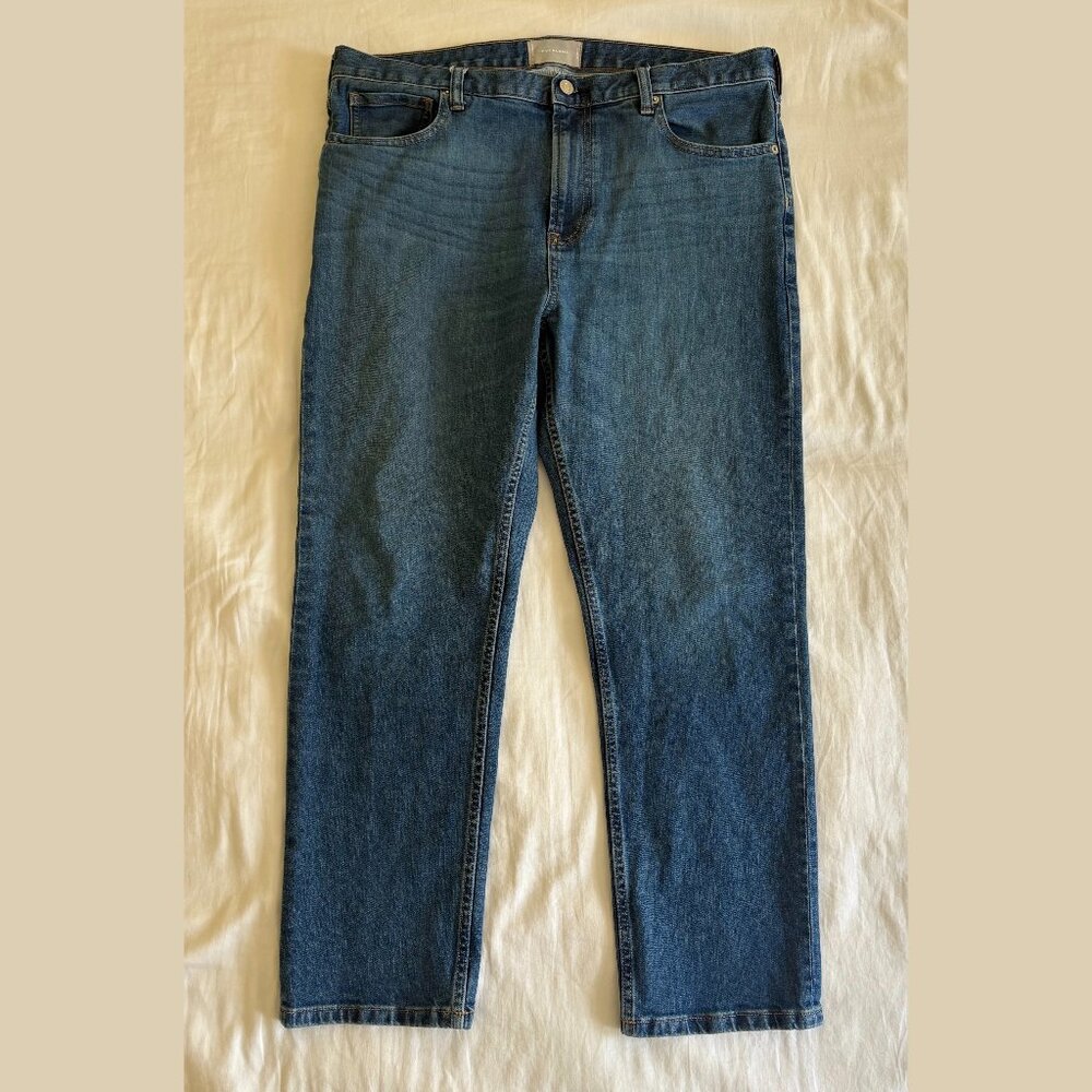 Everlane Modern Boyfriend Jean Sz 33 Regular Mid Blue Wash